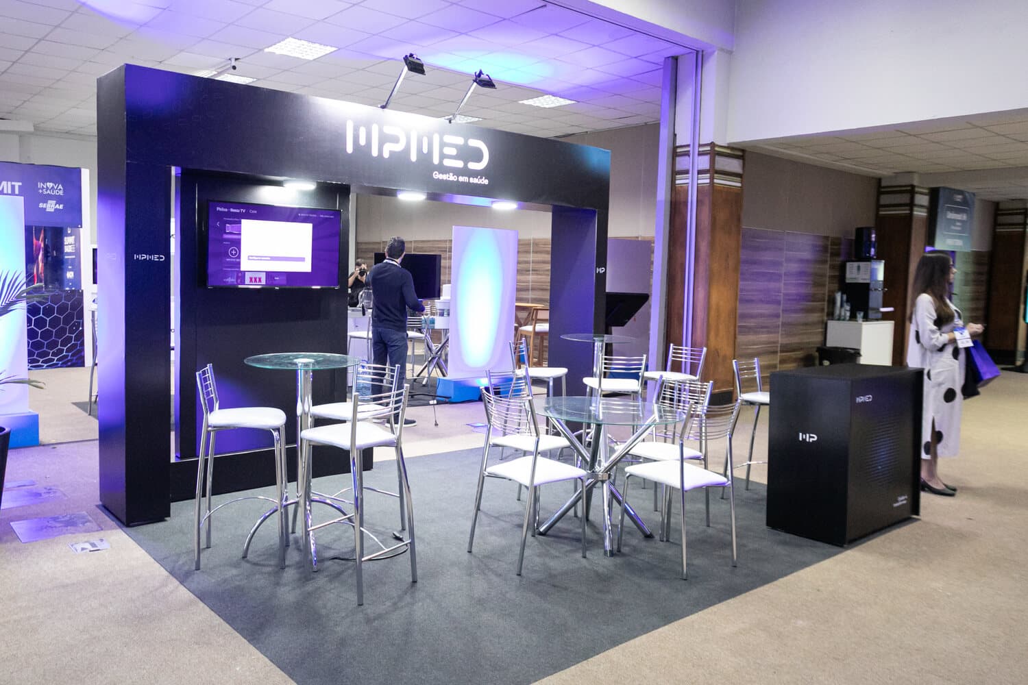 Stand na feira de negócios